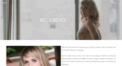 Desktop Screenshot of becfordyce.com